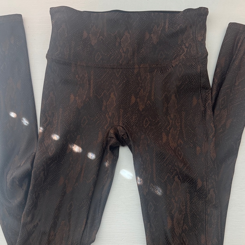 SPANX Black and Brown Leggings